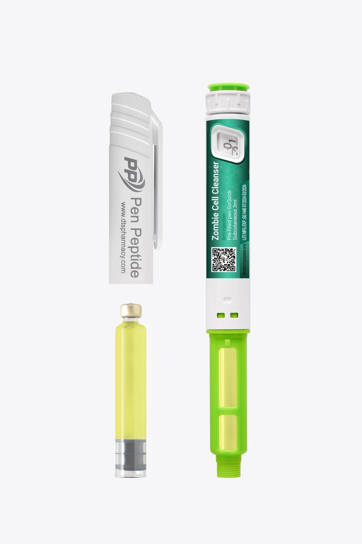 Zombie Cell Cleanser injekciós toll formájában szubkután alkalmazásra