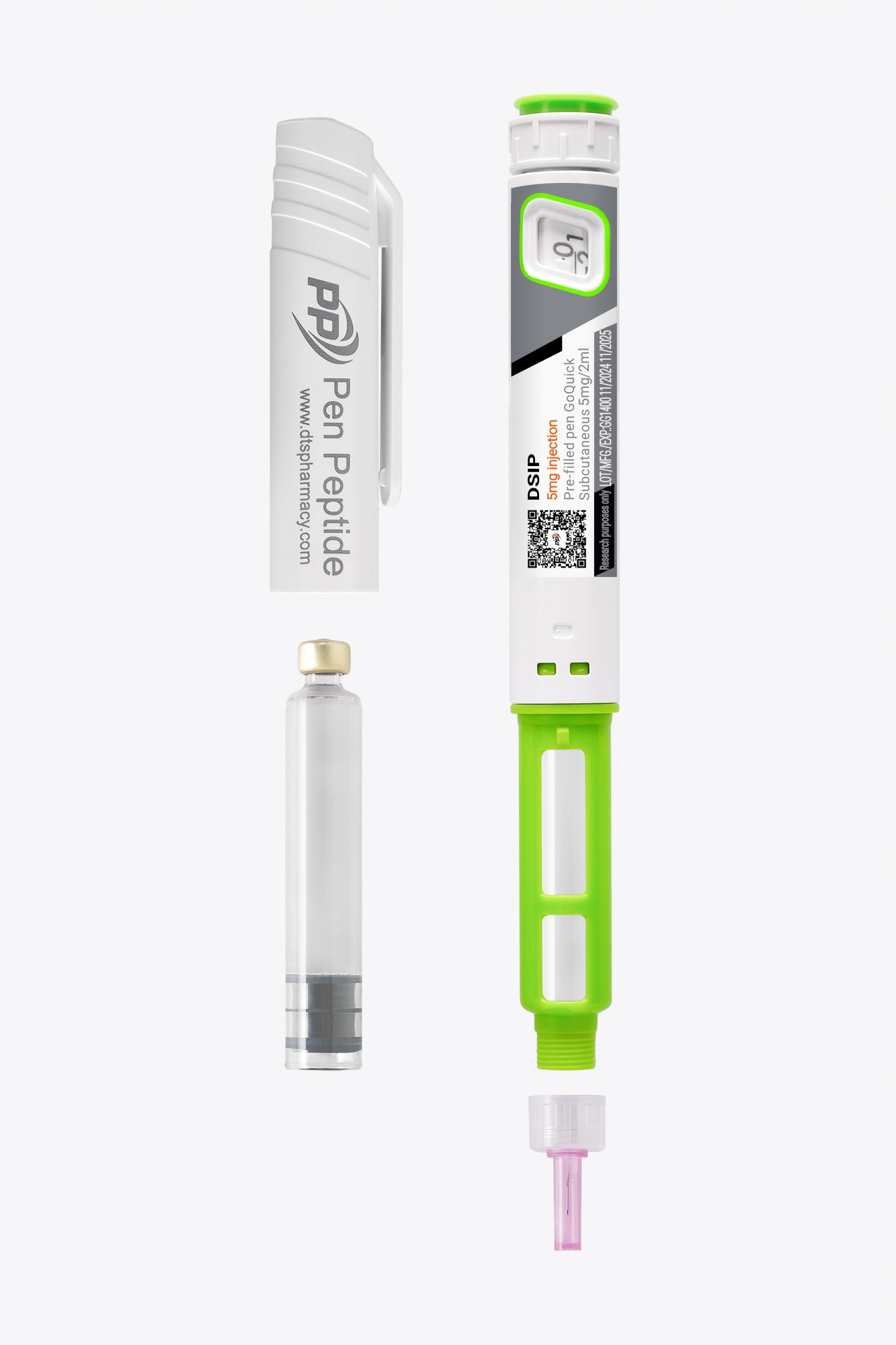 Delta Sleep-Inducing Peptide (DSIP) injekciós toll formájában szubkután alkalmazásra